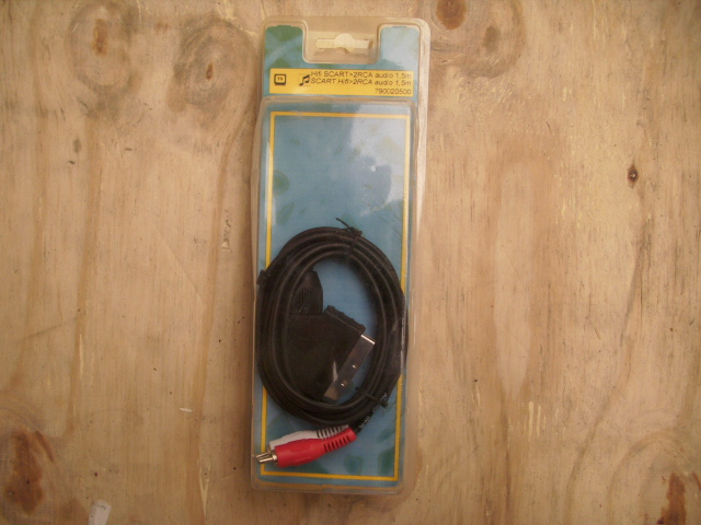 Scart - 2RCA audio kabel 1.5 meter